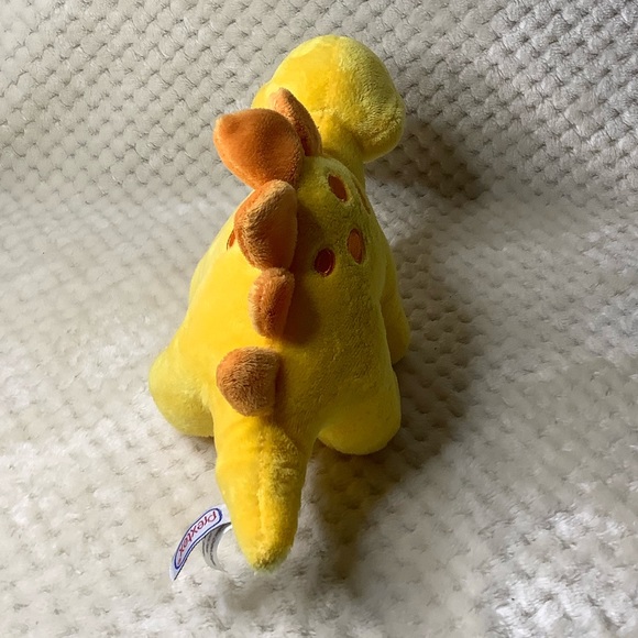 Prextex Yellow Orange Plush Dinosaur GDL7005 Stuffed Animal Toy - Picture 5 of 14
